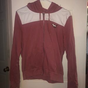 Pink hoodie zip up